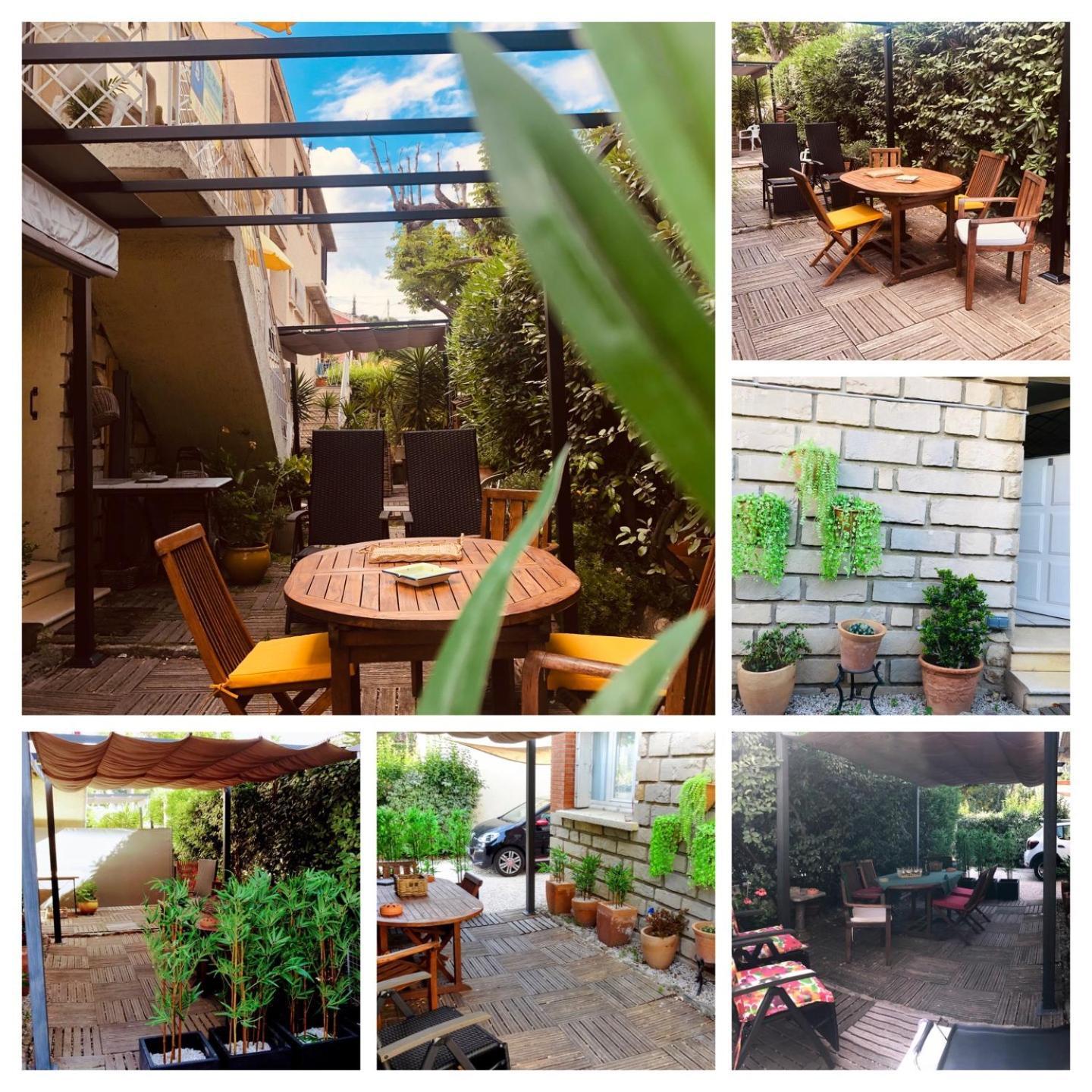Votre Sejour A Sanary Dans Bas De Villa Avec Terrasse Vegetalisee Et Abritee Exposition Est Sud Ouest A 400M Du Centre Ville En Zone Pietonne Ou Tout Peut Se Faire A Pied Санари-сюр-Мер Экстерьер фото